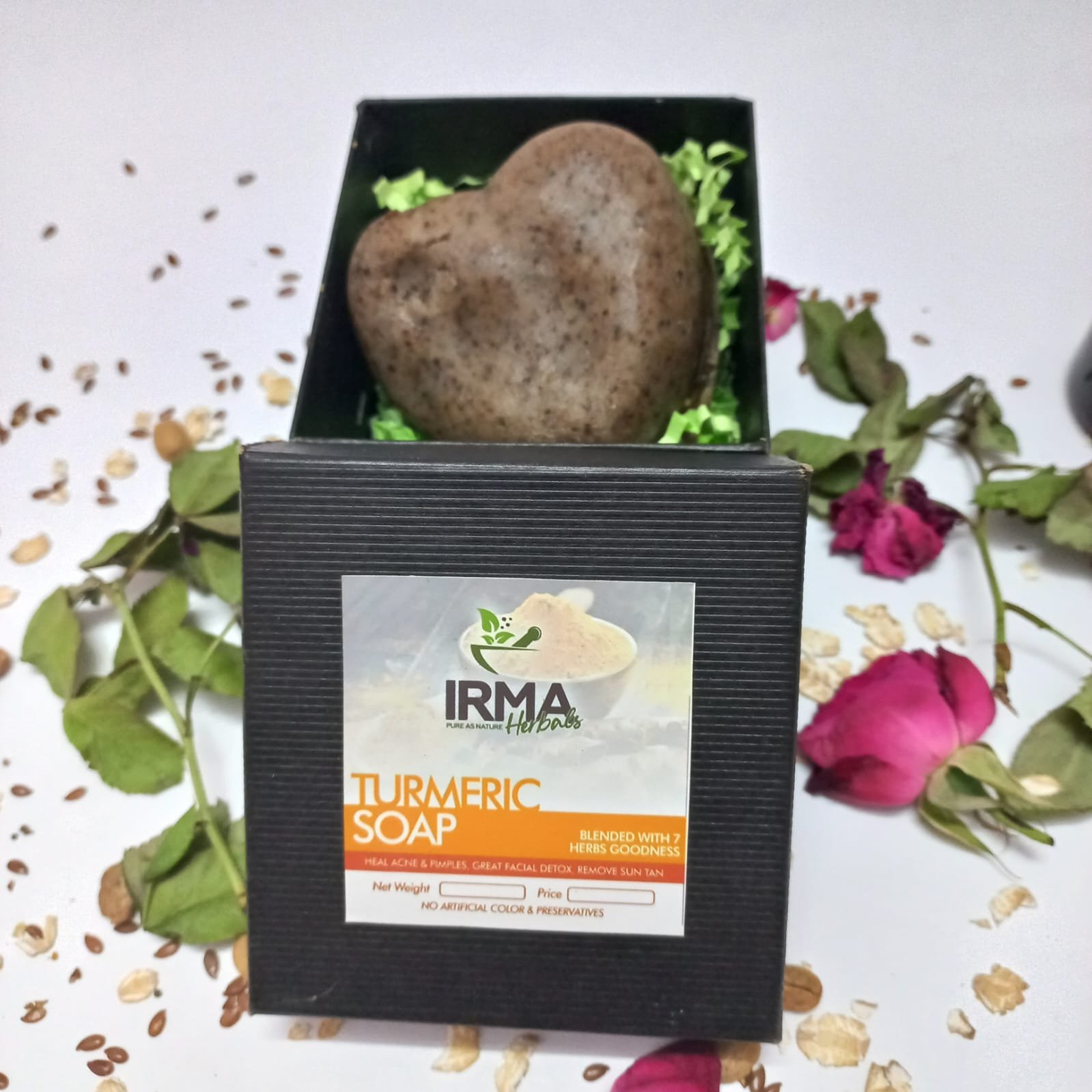 turmeric.jpeg TURMERIC SOAP blended with 7 herbs goodness - Image 1